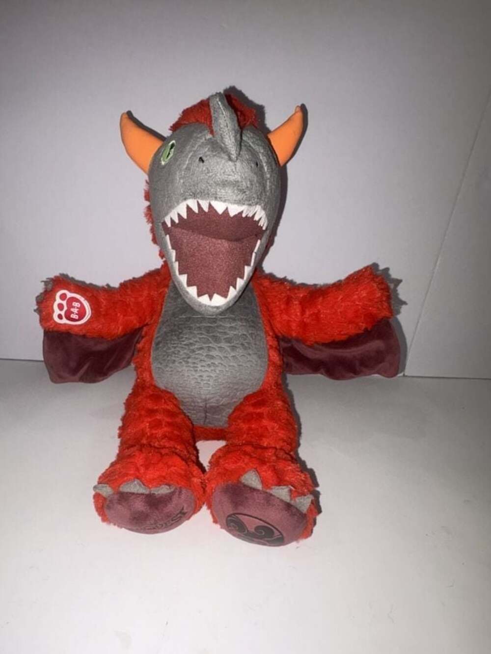 Build-A-Bear MagiQuest Charlock Red Dragon Plush Stuffed Animal
